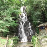 福岡　虹の宿　花景色　滝の写真