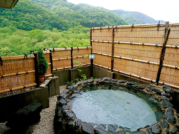 作並温泉　湯の原ホテル　露天風呂の写真