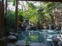 鳥取　三朝温泉　清流荘　貸切風呂の写真