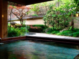 兵庫　城崎温泉　西村屋本館　平田館の大浴場の写真