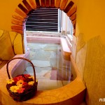 各部屋のイメージに合わせた造りの貸切風呂が付いています