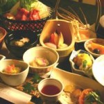 大丸温泉の夕食写真