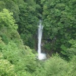 新緑の季節の駒止の滝