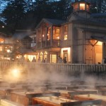 草津温泉　湯畑