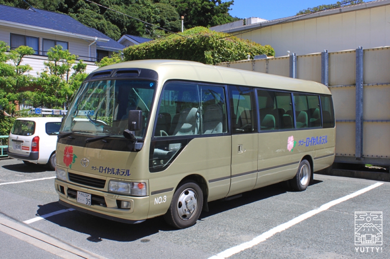 舘山寺サゴーロイヤルホテルの無料直行バスの写真