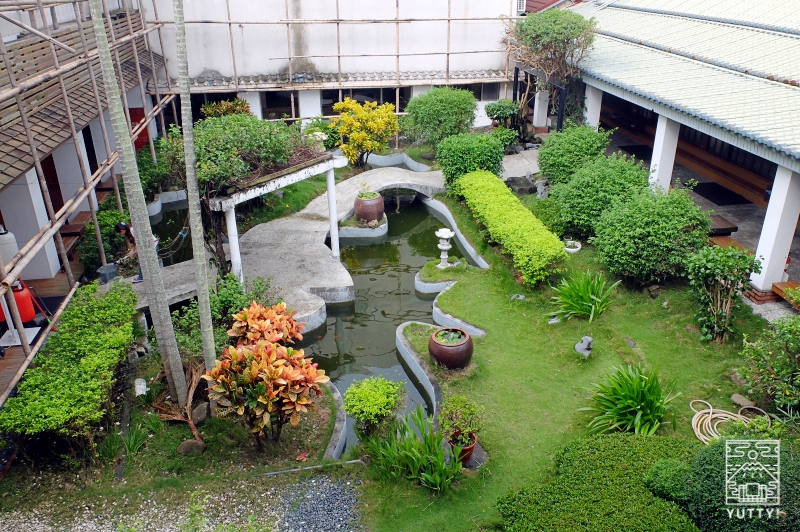 四重渓温泉 清泉日式温泉旅館の日本風庭園（中庭）の写真