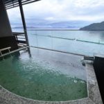 漣亭の露天風呂の写真