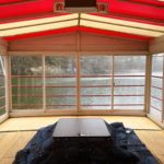 帝釈峡遊覧船の船内