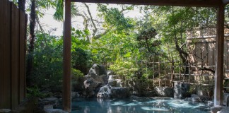 鳥取　三朝温泉　清流荘　貸切風呂の写真